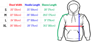 Hoodies Size Guide