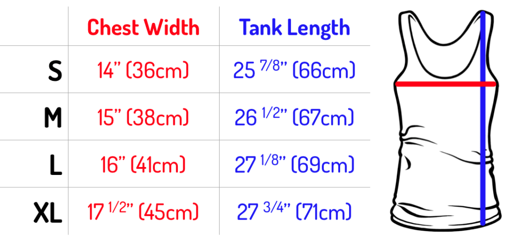 Custom Clothing Size Chart - Determine Your Size - Wanna Ink®