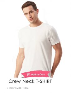 T-shirt design studio - custom men Round neck