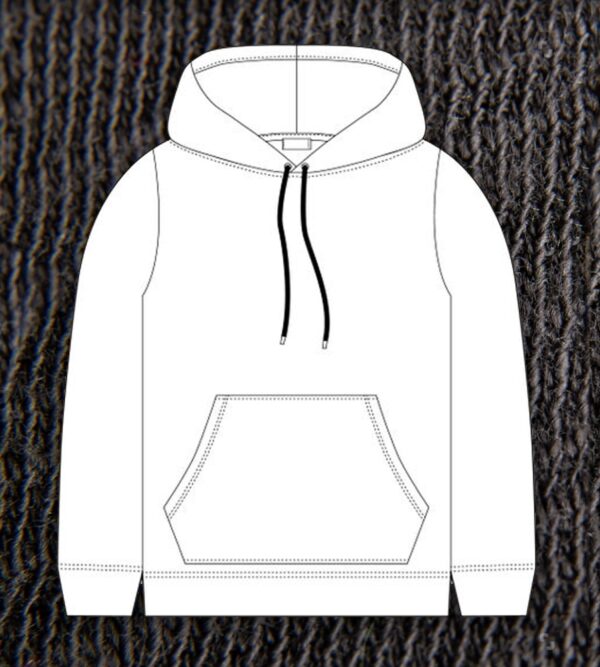 Unisex Regular Fit Hooded Sweatshirt Template