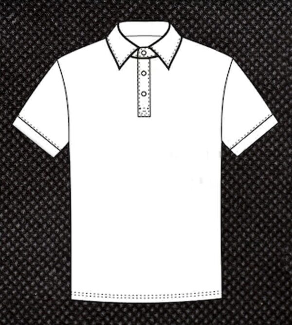 Unisex Regular Fit Polo T shirt Template