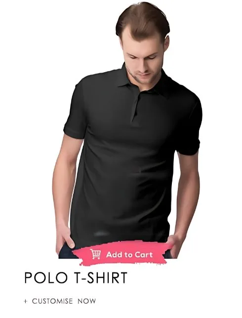 t shirt design studio - custom men's polo t-shirt